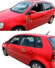 SET 4 DEFLETTORI ARIA VW POLO 5 POR