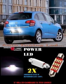 CITROEN C3 2012+ LUCI TARGA 12 LED