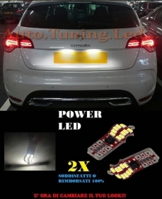 COPPIA LUCI TARGA CITROEN DS5 2011+