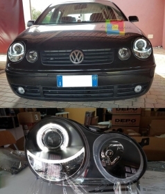 VW POLO 9N 01-05 FARI ANTERIORI ANG