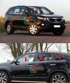 CORNICE FINESTRINI CROMATA KIA SORE