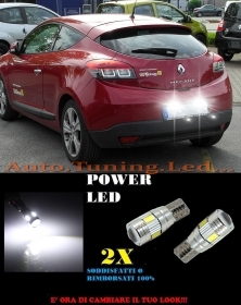 COPPIA LUCI TARGA RENAULT MEGANE II