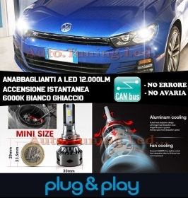 LAMPADE ANABBAGLIANTI LED VW SCIROC