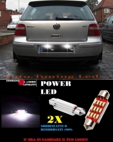 VW GOLF 4 LUCI TARGA 12 LED SMD BIA