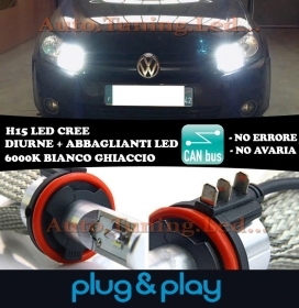LAMPADE DIURNE ABBAGLIANTI H15 LED