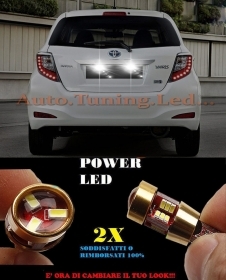 COPPIA LUCI TARGA TOYOTA YARIS MK3