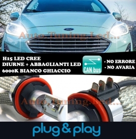 LAMPADE DIURNE ABBAGLIANTI H15 LED