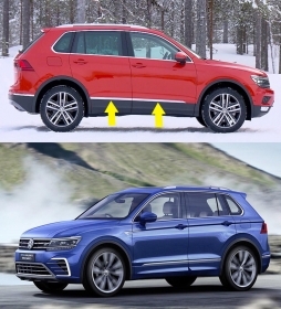 CROMATURE ADESIVE VW TIGUAN 2016+ M