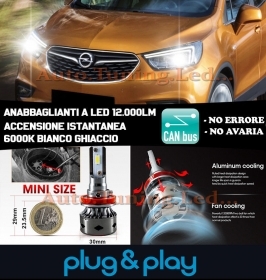 LAMPADE ANABBAGLIANTI LED OPEL MOKK