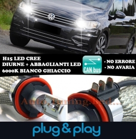 LAMPADE DIURNE ABBAGLIANTI H15 LED