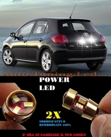 COPPIA LUCI TARGA TOYOTA AURIS 2007