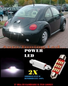 VW NEW BEETLE 2 LUCI TARGA 12 LED S