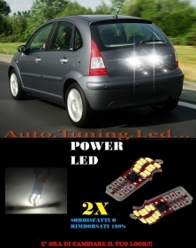 COPPIA LUCI TARGA CITROEN C3 02-10