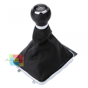 POMELLO CAMBIO PELLE NERA PER VW PA