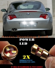 COPPIA LUCI TARGA BMW Z4 T10 BIANCO