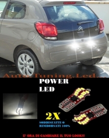COPPIA LUCI TARGA CITROEN C1 2014+