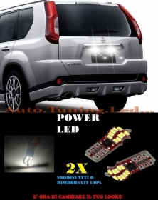 COPPIA LUCI TARGA NISSAN X-TRAIL 07